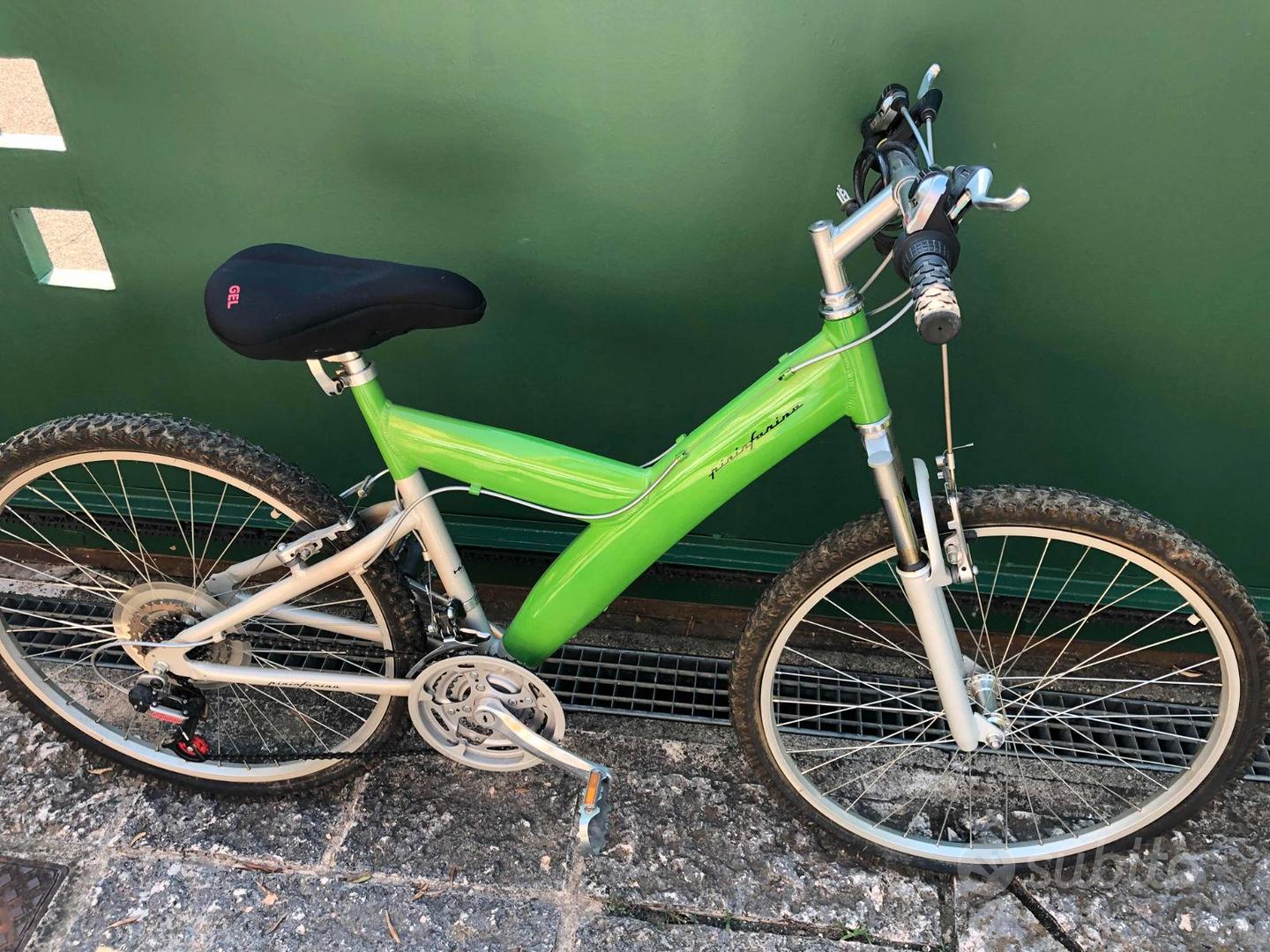 Mountain Bike Pininfarina Bicicletta Pininfarina Verde Cavalletto
