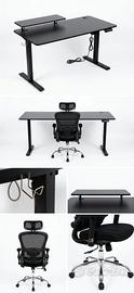SCRIVANIA ELETTRICA REGOLABILE + SEDIA ERGONOMICA