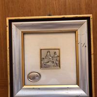 Quadro Emyl Serè argento puro riporti in oro 24kt.