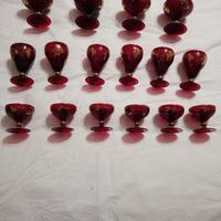 Set bicchieri vintage oro