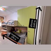 cameretta a soppalco per due