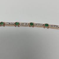 Bracciali in diamanti e smeraldi