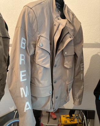 Giacca moto brema con protezioni
