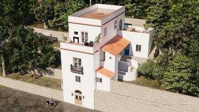 Penisola sorrentina: antica casa rurale con terren