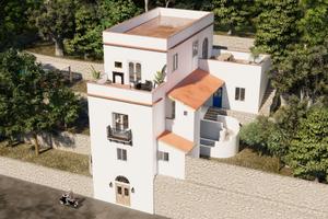 Penisola sorrentina: antica casa rurale con terren