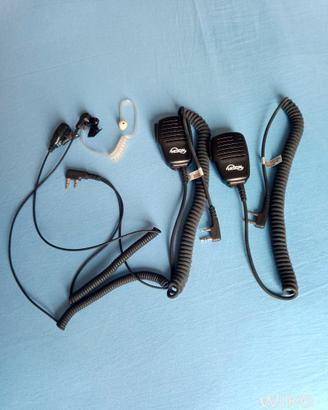 Auricolare e microfoni ricetrasmittente