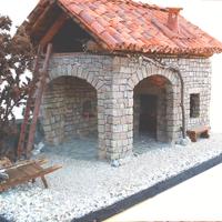 Modello casetta colonica (e.g. per presepio)