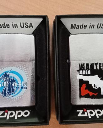 Set 2  Zippo (serie Lupin III) - Goemon & Jigen