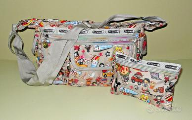 Borsa multitasche con borsello Manga/Fumetti NUOVA