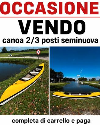 canoa due posti nuova