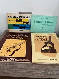 4 libri spartiti per chitarra
