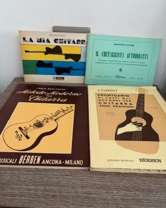 4 libri spartiti per chitarra