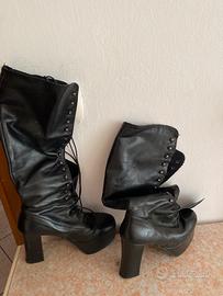 Stivali zeppa 37