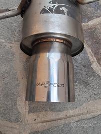 terminale subaru wrx sti  japspeed in acciaio  