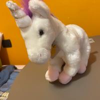 Peluche unicorno bianco