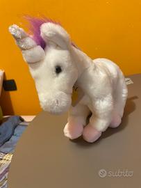 Peluche unicorno bianco