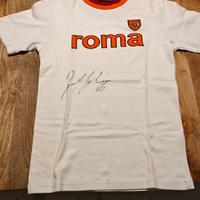 maglietta as Roma autografata da Totti e de rossi 