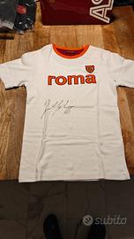 maglietta as Roma autografata da Totti e de rossi 