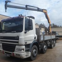 Daf cf 85.430 cassone con gru 3 sfili idraulici