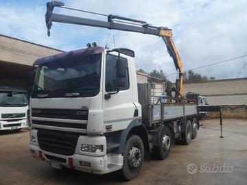 Daf cf 85.430 cassone con gru 3 sfili idraulici