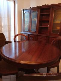 Salotto completo in noce