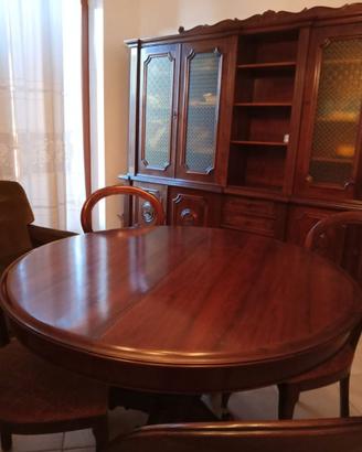 Salotto completo in noce