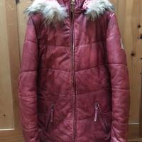 Giacca in pelle ALPRAUSCH rosso mattone vintage
