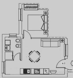 Corso orbassano ampio bilocale