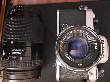 Nikon FE PERFETTA MECCANICA ED EL CON 2 OB +BORSA