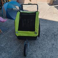 passeggino portacani portabimbi 2 posti