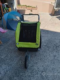 passeggino portacani portabimbi 2 posti