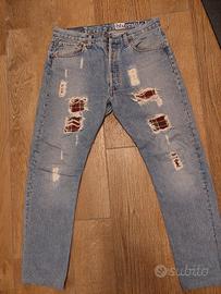 jeans levis 501 scozzesi