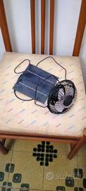 mini ventilatore con pannello solare 
