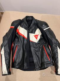 Giubbotto in pelle dainese con protezioni