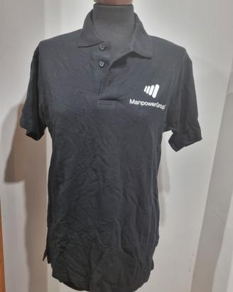 Maglietta T-shirt Polo ManPower Taglia M