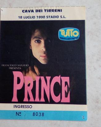 Ticket concerto Prince touur 1990