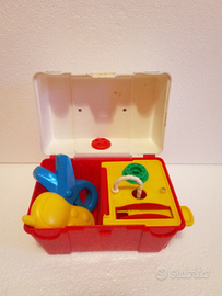 Fisher Price valigetta lotto gioco vintage bambino