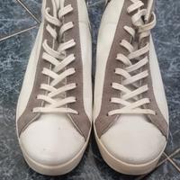 scarpe in vera pelle made in Italy simil Converse