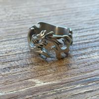 Anello Drago Acciaio Inossidabile
