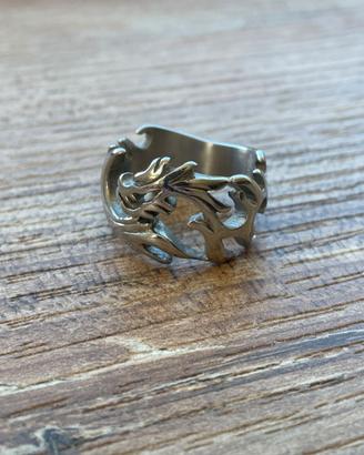 Anello Drago Acciaio Inossidabile