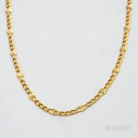 Collana oro giallo 18kt750 catena uomo/donna D.62