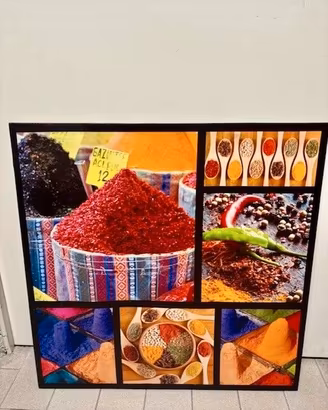 Canvas colorato spezie 70x70 cm