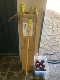 Fiaccole da giardino in bambù