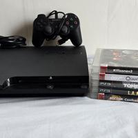 LOTTO PLAYSTATION 3 + GIOCHI PS3 E ACCESSORI