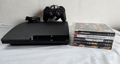 LOTTO PLAYSTATION 3 + GIOCHI PS3 E ACCESSORI