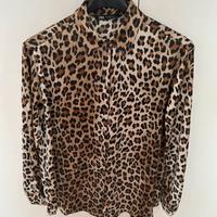 Camicia ZARA Animalier viscosa taglia S Nuova