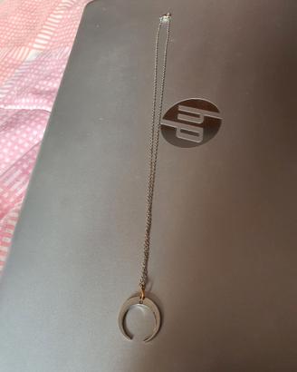 Collana con luna fatta a mano
