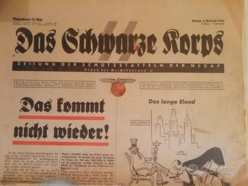 Giornale Das Schwarze Korps delle ss