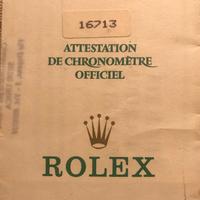 Garanzia Rolex GMT II Vintage