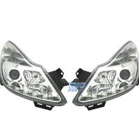 FARI PER OPEL CORSA D 06-10 LUCE DIURNA A LED FOND
